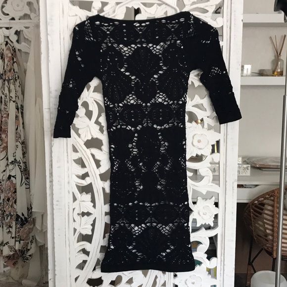 Free People Stretchy lace body con dress - Picture 3 of 3